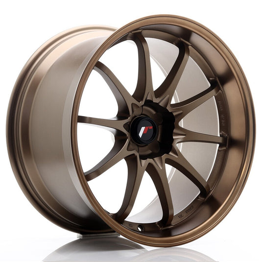 Cerchio Japan Racing JR-5 10,5x19 foratura su misura 5 fori ET12 - Bronzo anodizzato