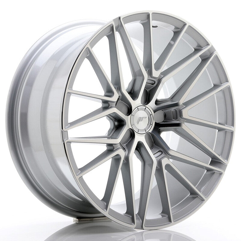 Carica immagine in Galleria Viewer, Cerchio Japan Racing JR-38 9,5x19 foratura su misura 5 fori ET20-45 - Argento

