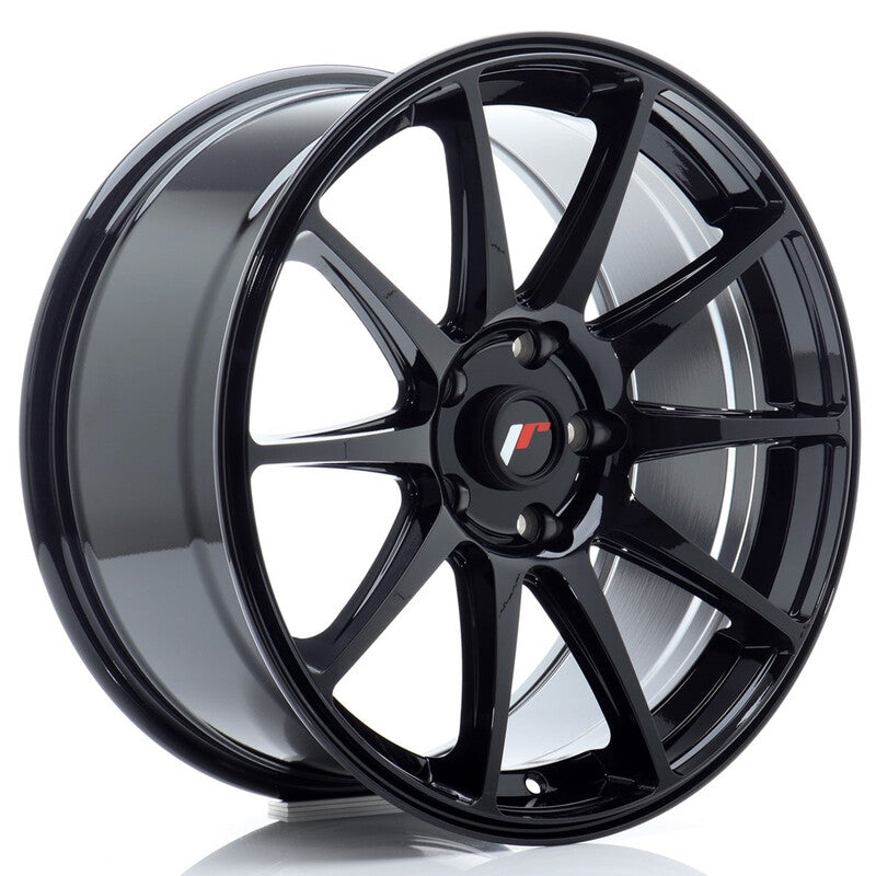 Carica immagine in Galleria Viewer, Cerchio Japan Racing JR-11 8,5x18 5x120 ET35 - Nero lucido
