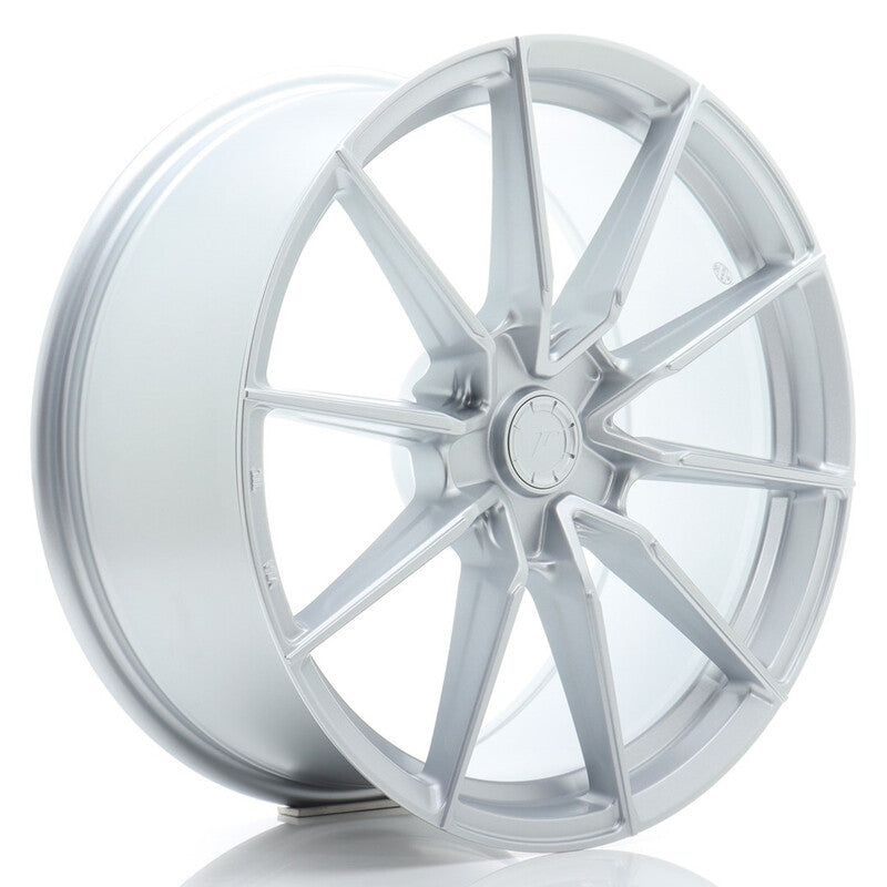 Cerchio Japan Racing SL-02 Super Light 8x19 foratura su misura 5 fori ET20-40 - Argento lucidato