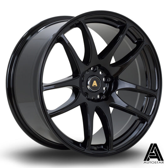 Cerchio Autostar A510 9,5x19 5x114.3 ET35 - Nero lucido