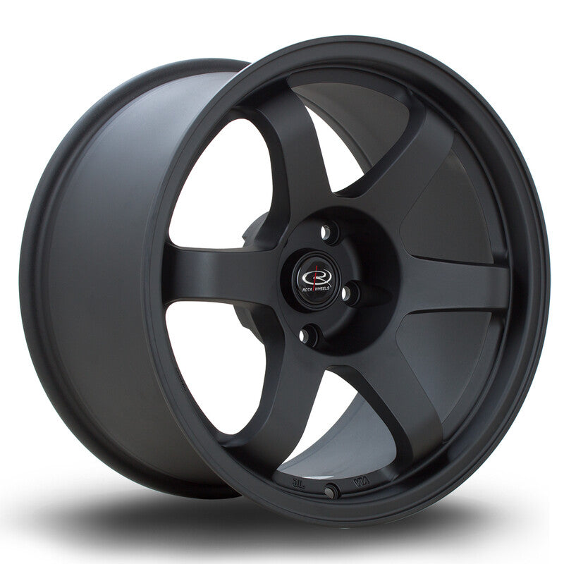 Cerchio Rota Grid 9,5x17 5x114.3 ET12 - Nero opaco