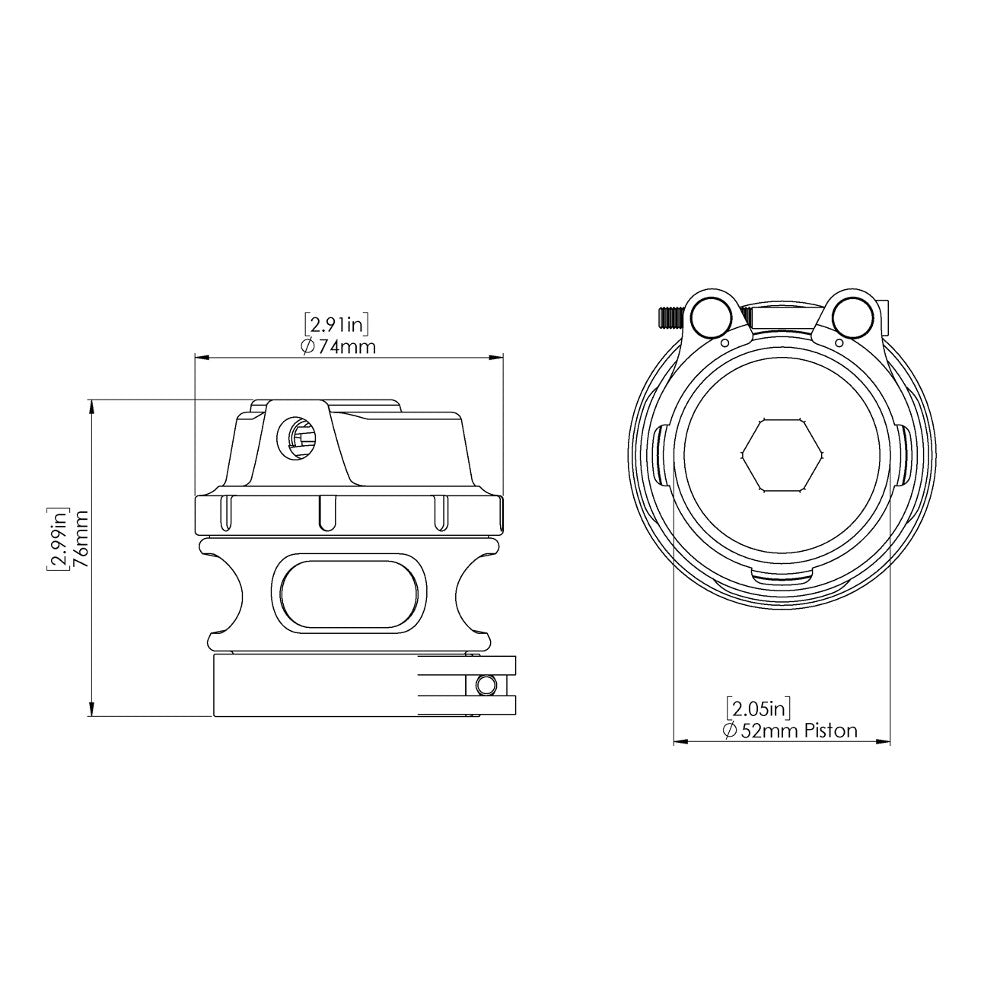 Dump Valve Turbosmart Gen V RacePort (Universale)