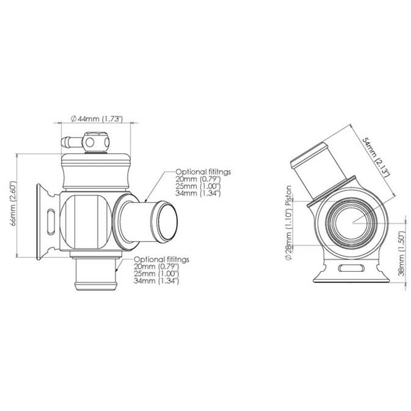 Dump Valve Turbosmart "Dual Port" (Universale)