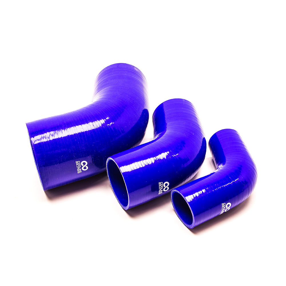Curva 67° in Silicone da Ø51 a Ø102 mm, Blu