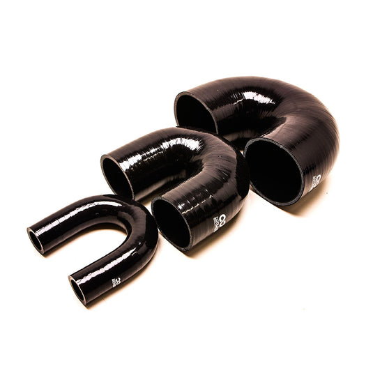 Curva 180° in Silicone da Ø16 a Ø89 mm, Nero