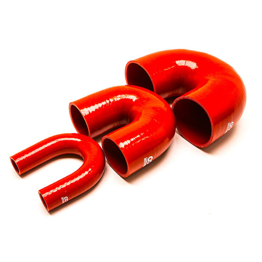 Curva 180° in Silicone da Ø16 a Ø89 mm, Rosso