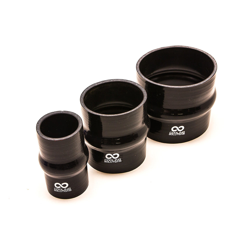 Manicotto Antivibrazione in Silicone da Ø51 a Ø114 mm, Nero