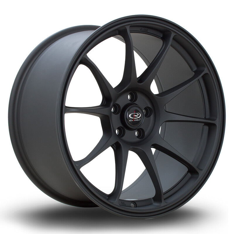 Cerchio Rota Titan 9,5x18 5x100 ET35 - Nero opaco satinato