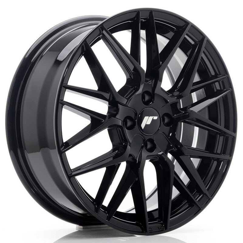 Carica immagine in Galleria Viewer, Cerchio Japan Racing JR-28 7x17 4x100 ET40 - Nero lucido
