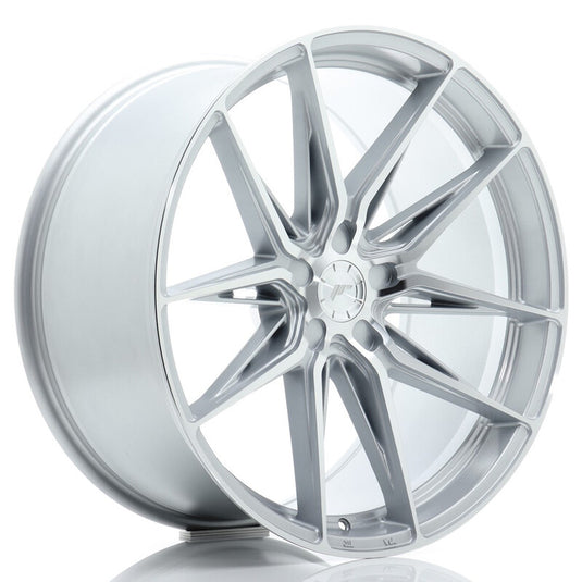 Cerchio Japan Racing JR-44 10,5x21 foratura su misura 5 fori ET15-40 - Argento lucidato