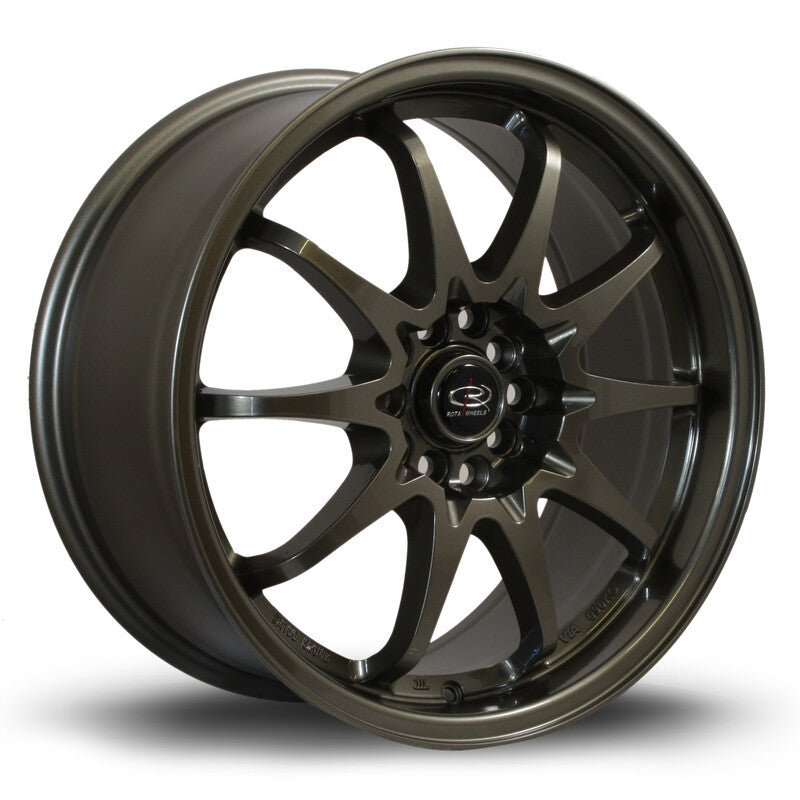 Cerchio Rota Fighter 8x17 5x100/5x114.3 ET48 - Bronzo lucido