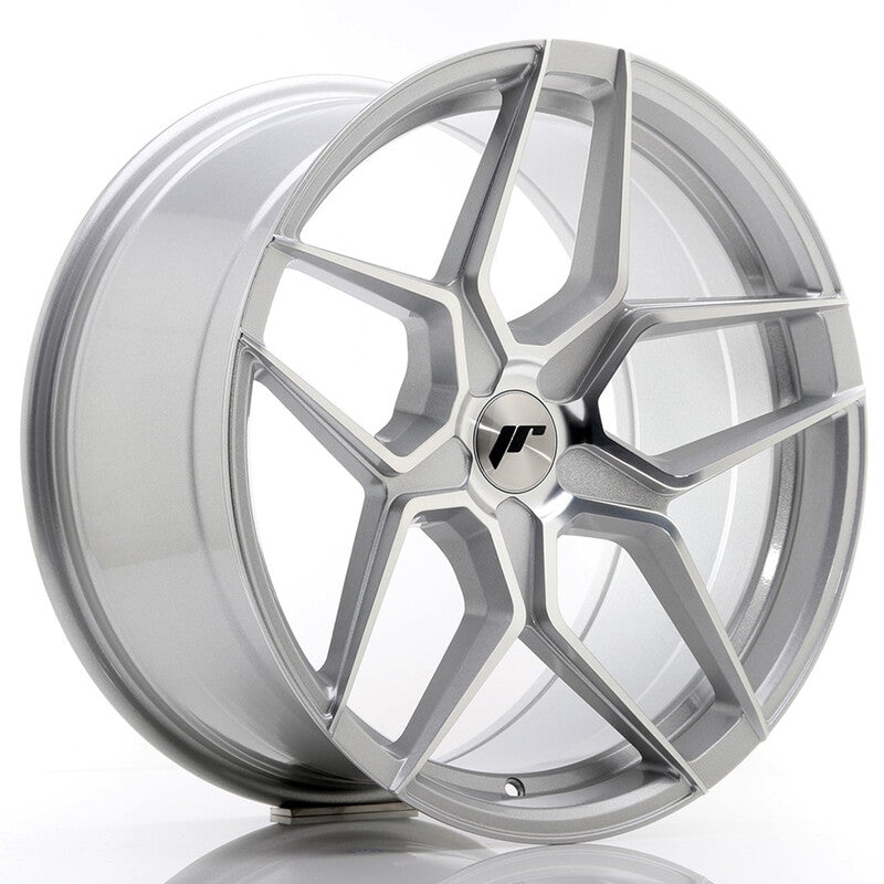 Carica immagine in Galleria Viewer, Cerchio Japan Racing JR-34 Extreme Concave 9,5x19 foratura su misura 5 fori ET20-40 - Argento lucidato
