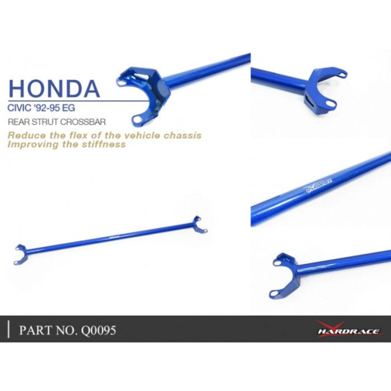Barra Duomi Superiore Posteriore Hardrace per Honda Civic EG / EH / EJ