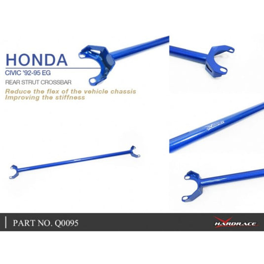 Barra Duomi Superiore Posteriore Hardrace per Honda Civic EK / EJ / EM