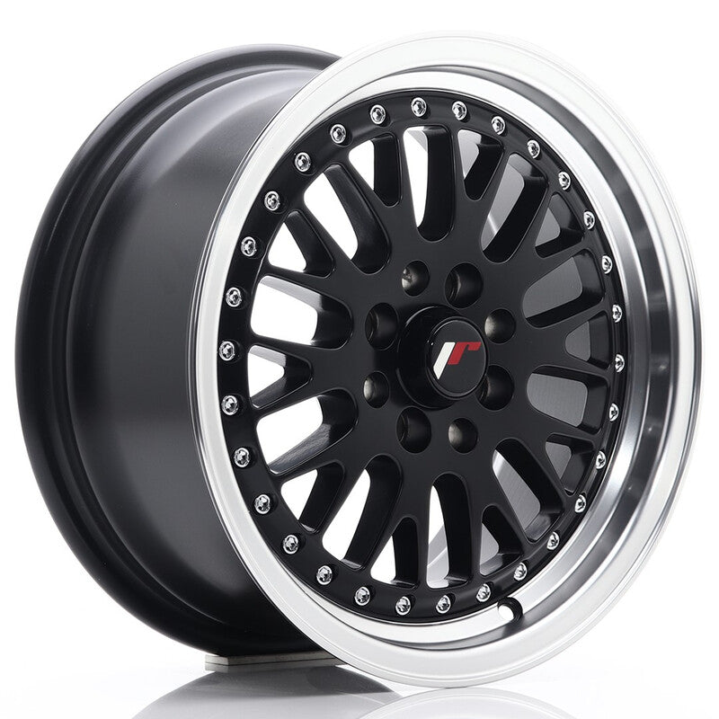 Cerchio Japan Racing JR-10 7x15 4x100/4x108 ET30 - Nero opaco satinato