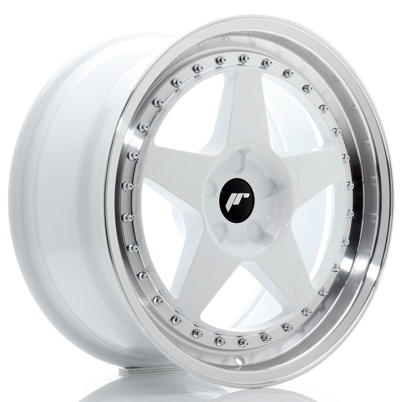Carica immagine in Galleria Viewer, Cerchio Japan Racing JR-6 8,5x18 foratura su misura 5 fori ET20-40 - Bianco
