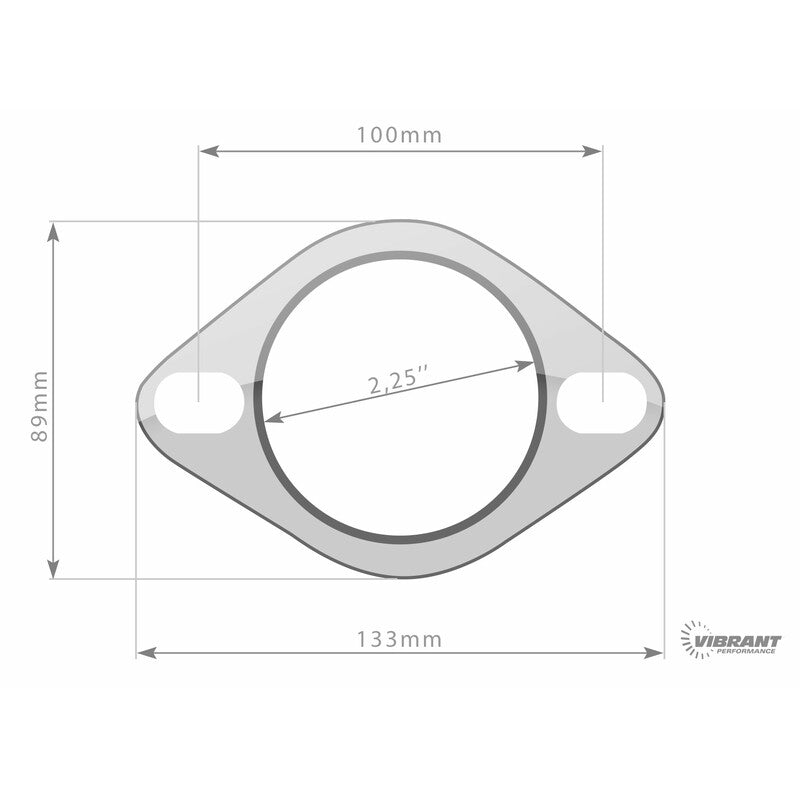 Carica immagine in Galleria Viewer, Guarnizione di Scarico Vibrant Performance 57 mm - 2.25" (2 Fori)
