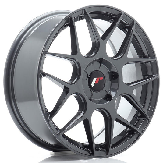 Cerchio Japan Racing JR-18 7x17 foratura su misura 5 fori ET20-40 - Hyper Gray