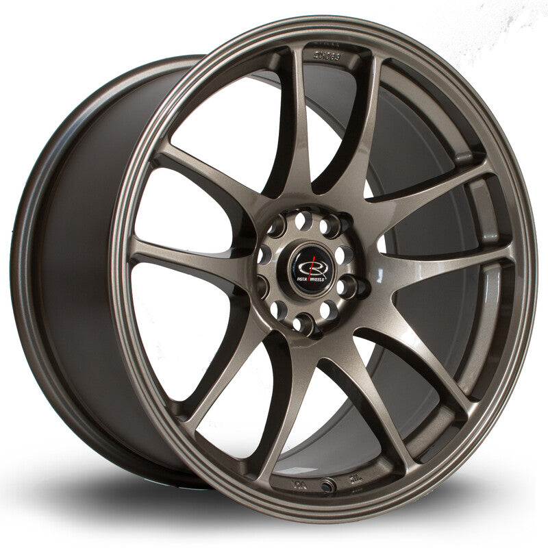 Cerchio Rota Torque 9,5x18 5x114.3 ET17 - Bronzo - foro 73 mm
