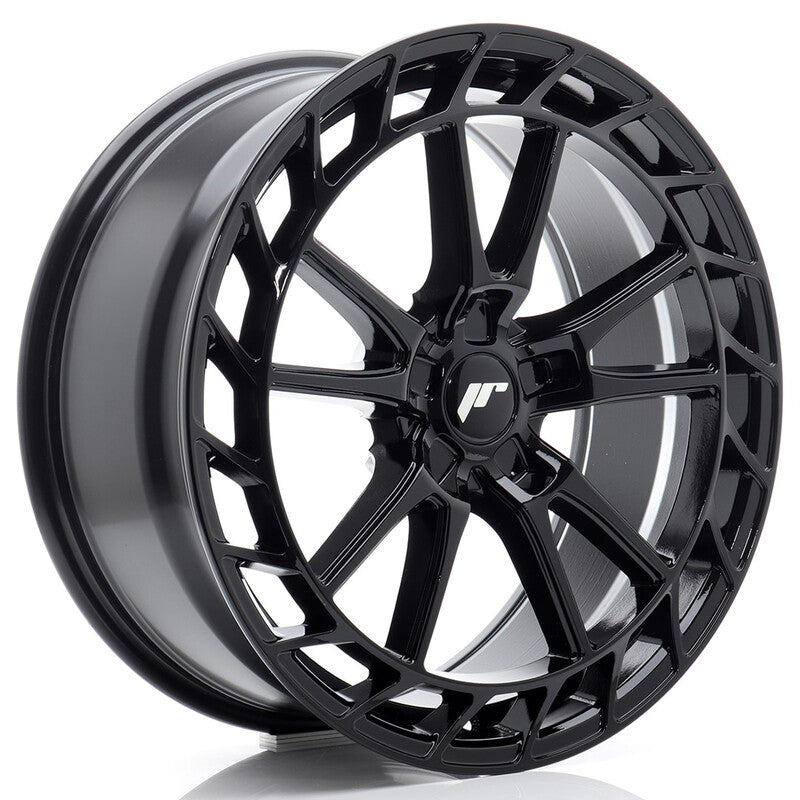 Carica immagine in Galleria Viewer, Cerchio Japan Racing JR-45 8,5x20 foratura su misura 5 fori ET25-45 - Nero lucido
