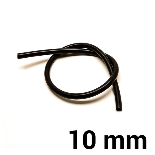 Tubo Silicone Ø10 mm - Nera (al metro)