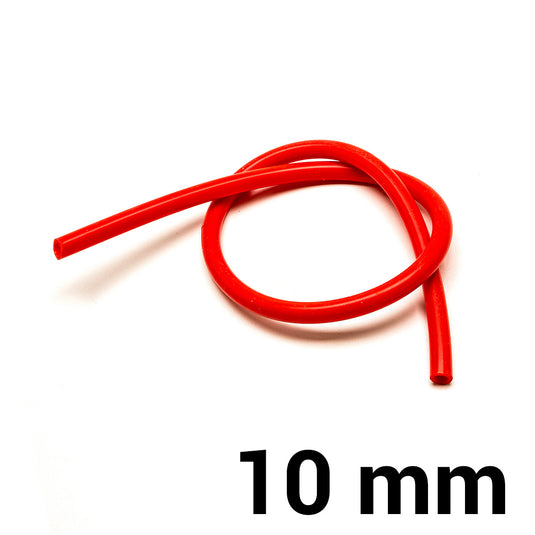 Tubo Silicone Ø10 mm - Rosso (al metro)