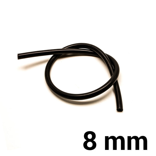Tubo Silicone Ø8 mm - Nera (al metro)