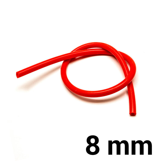 Tubo Silicone Ø8 mm - Rosso (al metro)