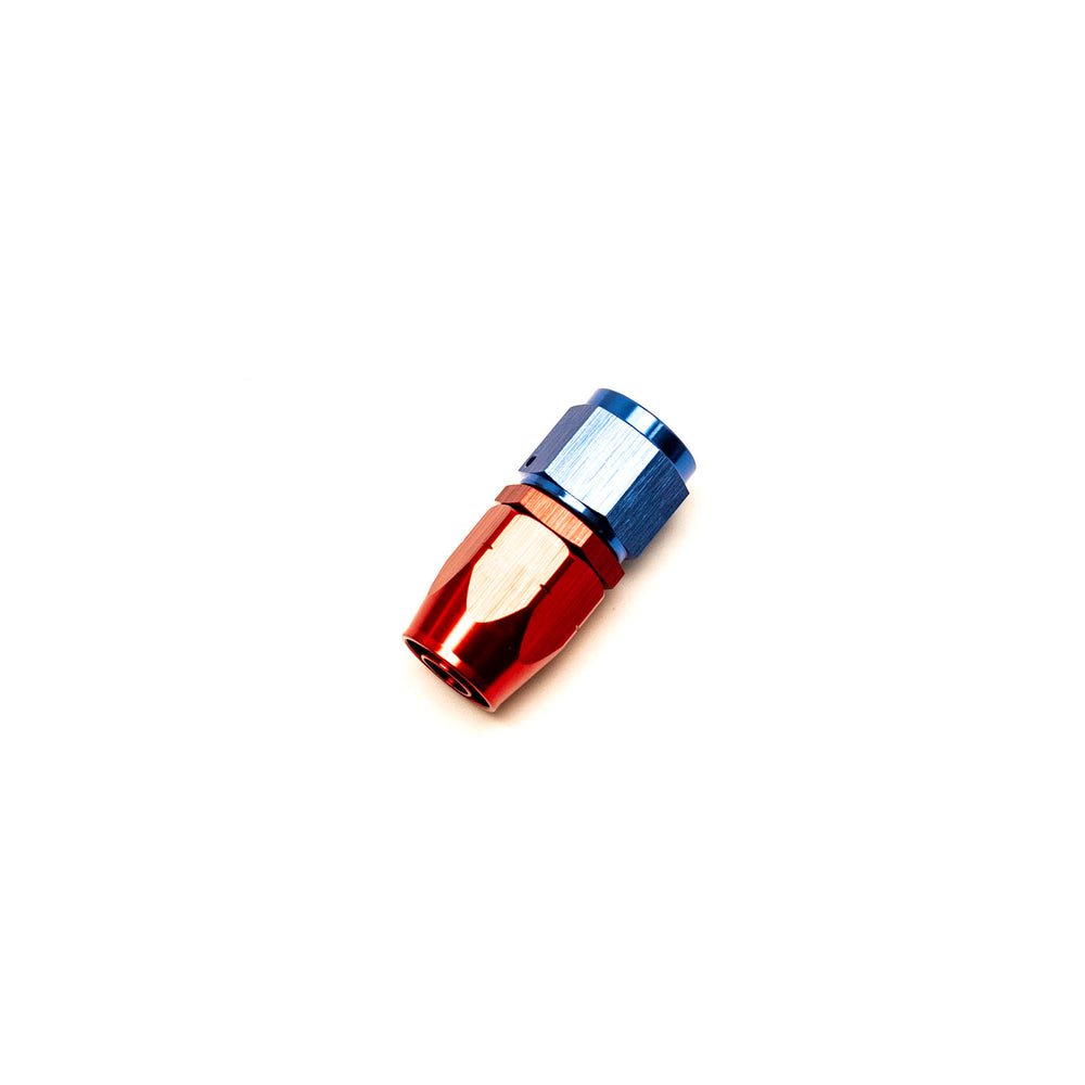Raccordo dritto Femmina per Tubo Dash 8 (Blu & Rosso)