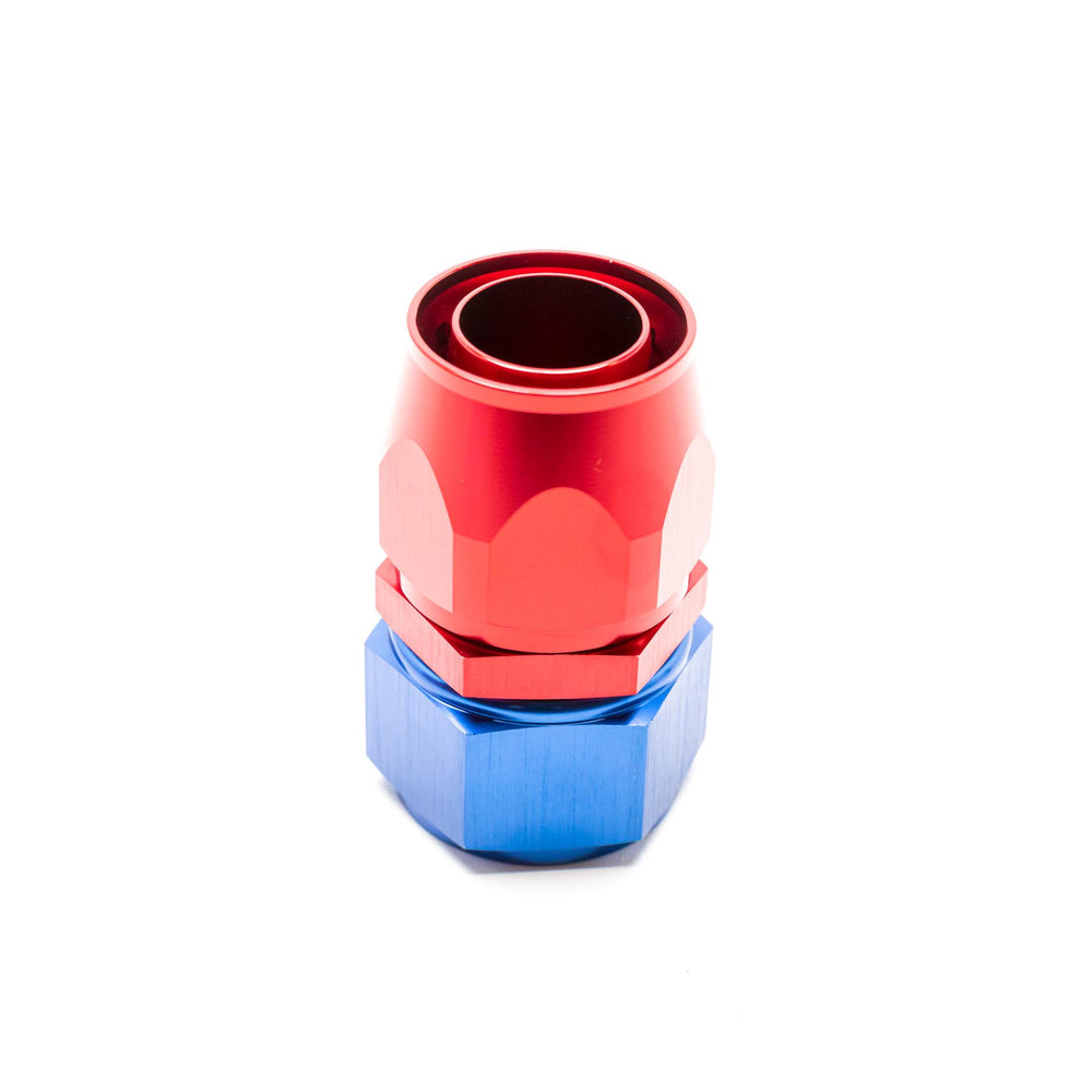 Raccordo dritto Femmina per Tubo Dash 20 (Blu & Rosso)