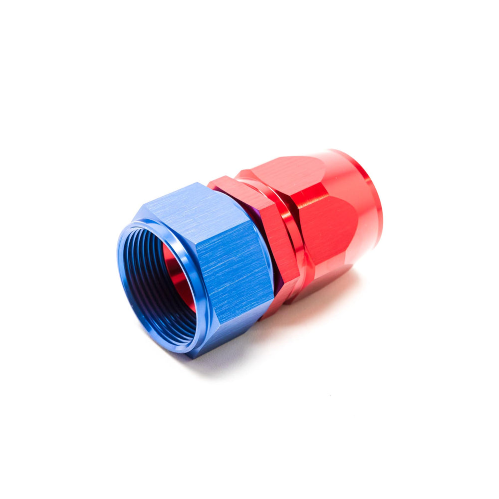 Raccordo dritto Femmina per Tubo Dash 16 (Blu & Rosso)
