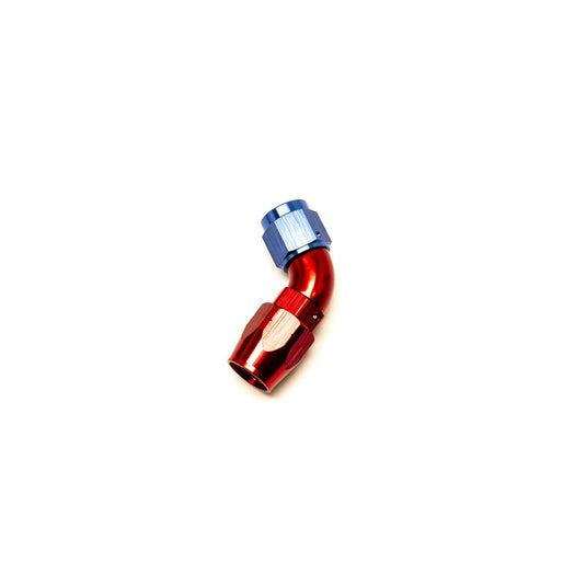 Raccordo a Gomito 60° Femmina per Tubo Dash 6 (Blu & Rosso)
