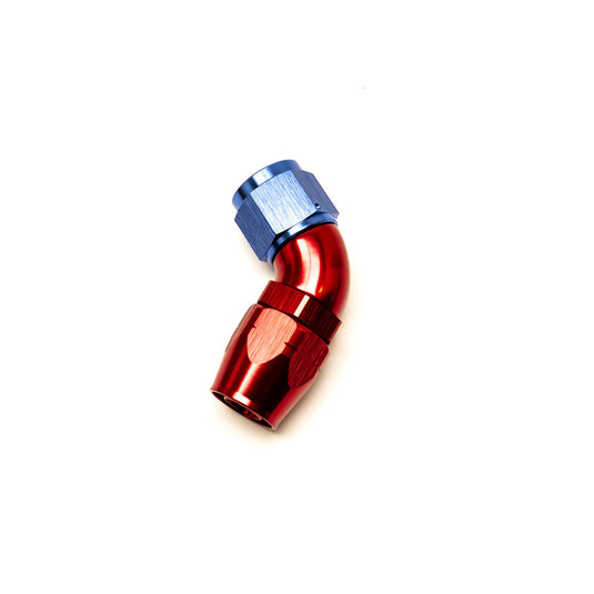 Raccordo a Gomito 60° Femmina per Tubo Dash 10 (Blu & Rosso)