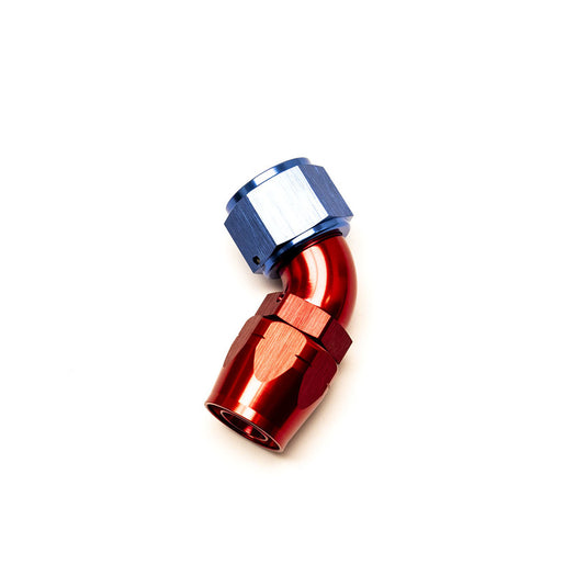 Raccordo a Gomito 60° Femmina per Tubo Dash 12 (Blu & Rosso)
