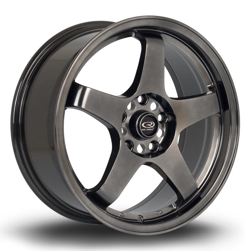 Cerchio Rota GTR 7,5x17 5x114.3 ET45 - Hyper Black