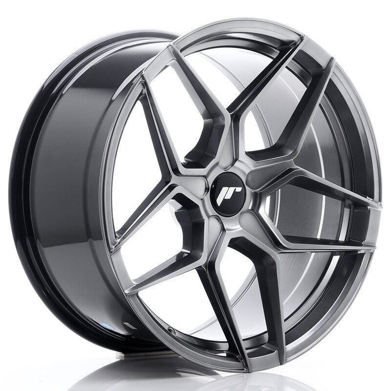 Carica immagine in Galleria Viewer, Cerchio Japan Racing JR-34 Extreme Concave 9,5x19 foratura su misura 5 fori ET20-40 - Hyper Black
