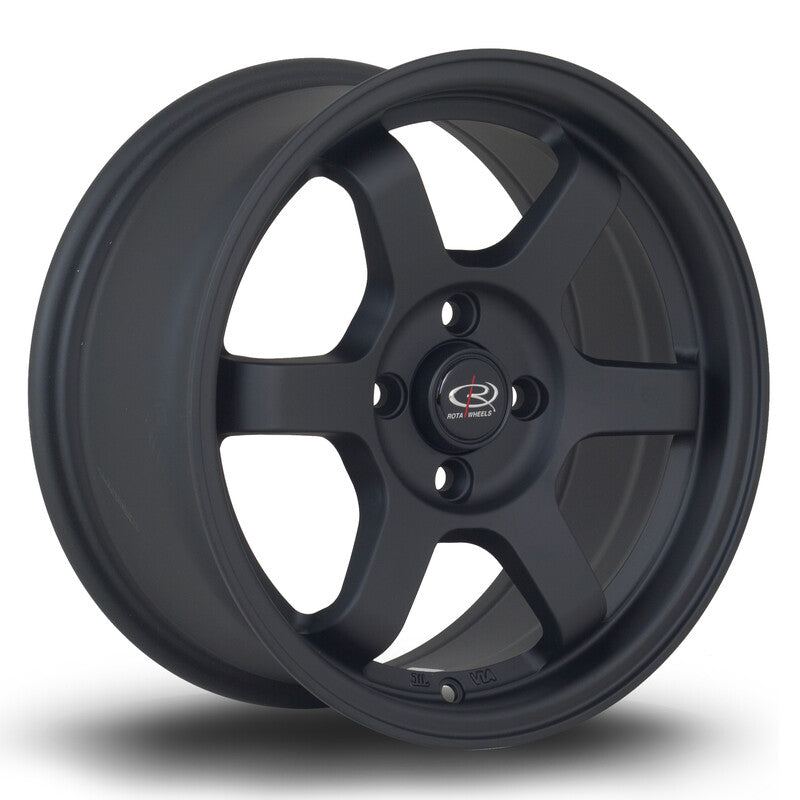 Cerchio Rota Grid 7x15 4x100 ET40 - Nero opaco