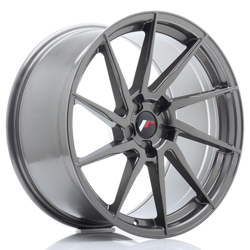 Carica immagine in Galleria Viewer, Cerchio Japan Racing JR-36 Extreme Concave 10x20 foratura su misura 5 fori ET20-45 - Hyper Gray
