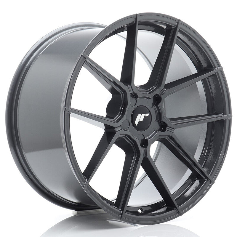 Carica immagine in Galleria Viewer, Cerchio Japan Racing JR-30 Extreme Concave 10,5x20 foratura su misura 5 fori ET15-45 - Hyper Gray
