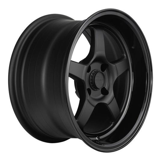 Cerchio 7Twenty Style51 8x15 4x100 ET10 - Nero opaco con bordo lucido
