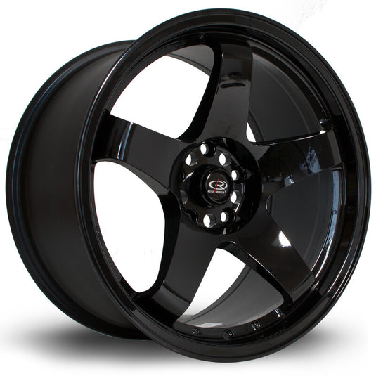 Cerchio Rota GTR 9,5x18 5x114.3 ET30 - Nero lucido