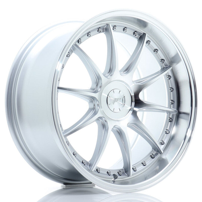 Carica immagine in Galleria Viewer, Cerchio Japan Racing JR-41 9,5x19 foratura su misura 5 fori ET12-22 - Argento
