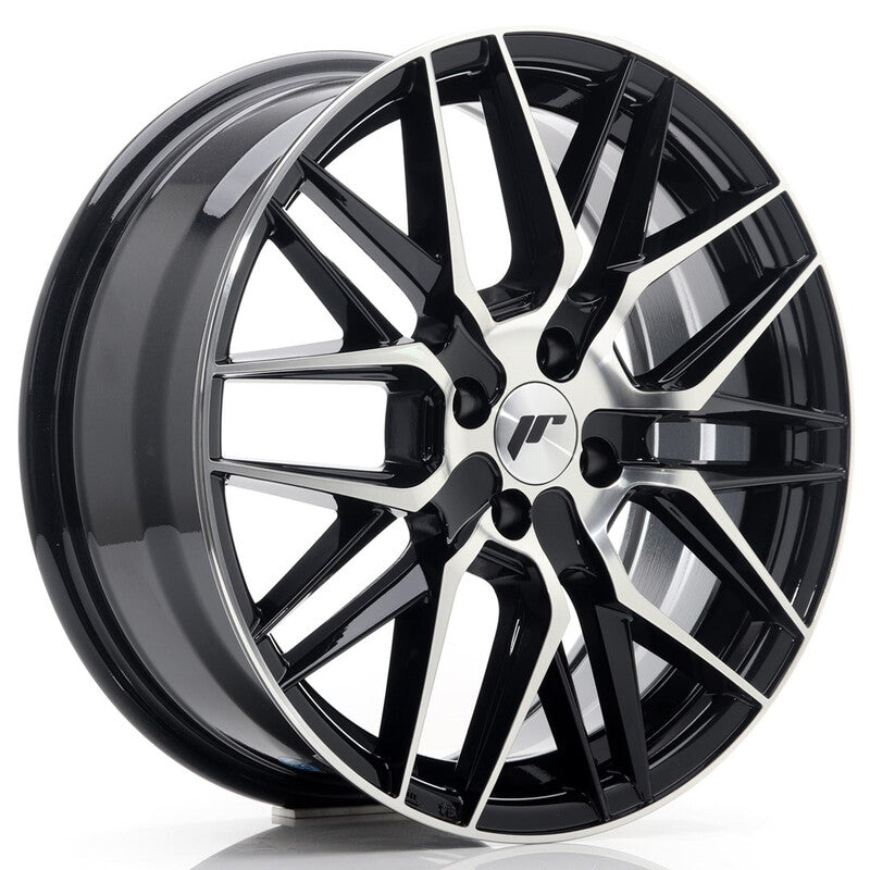 Cerchio Japan Racing JR-28 7x17 4x100 ET40 - Nero lucido lucidato