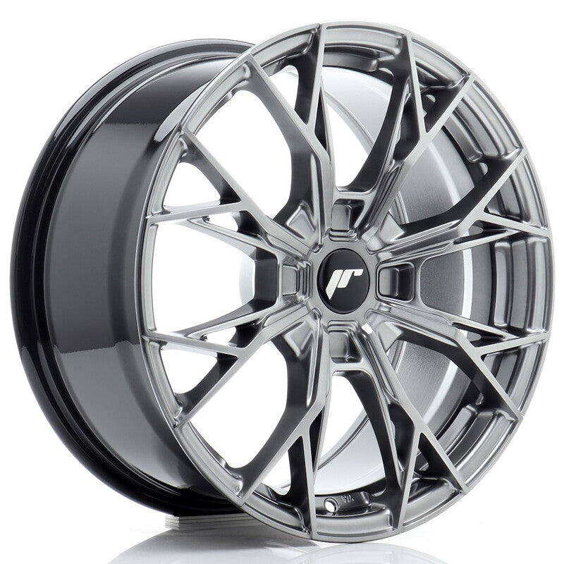 Cerchio Japan Racing JR-49 8x17 foratura su misura 4 fori ET20-40 - Hyper Black
