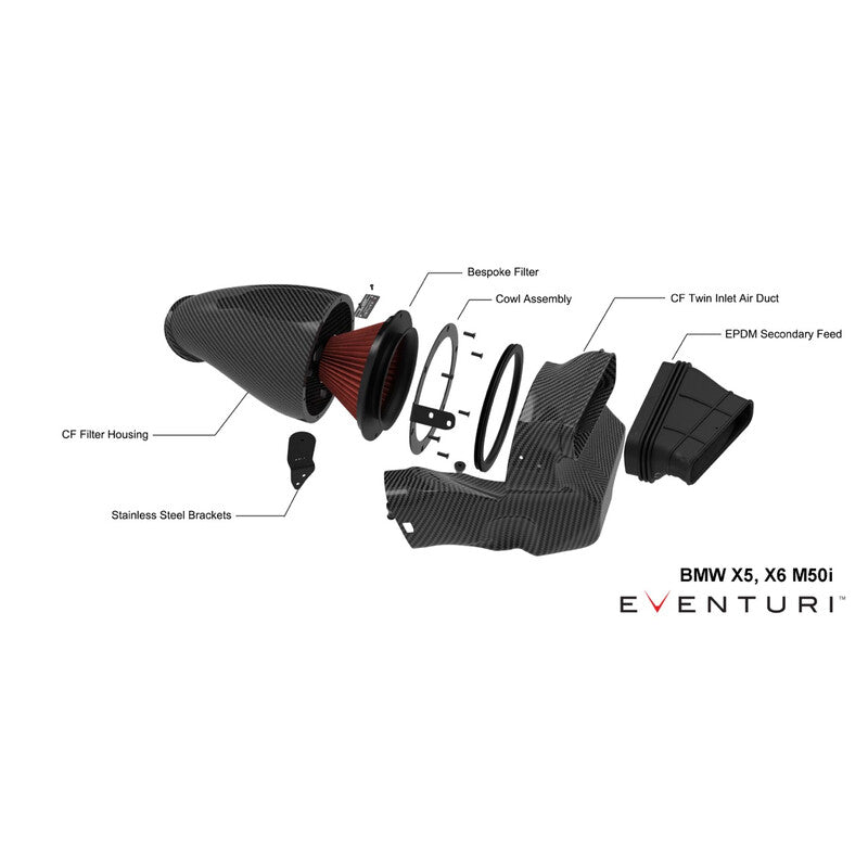 Carica immagine in Galleria Viewer, Kit di Aspirazione Carbonio Eventuri per BMW X6 M60I G06
