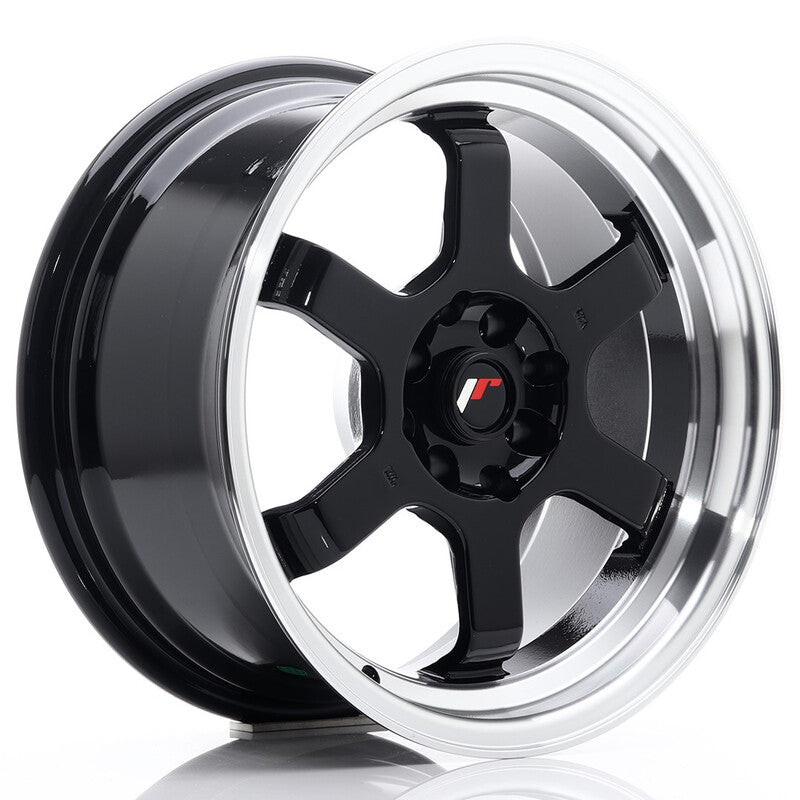 Cerchio Japan Racing JR-12 8x16 4x100/4x114.3 ET15 - Nero lucido
