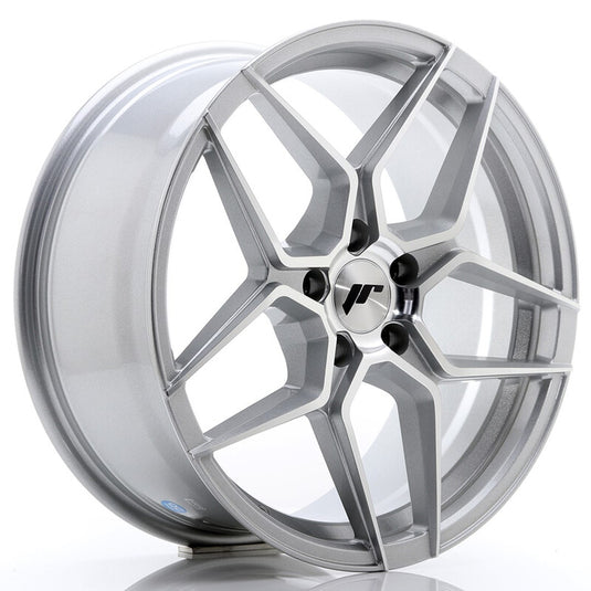 Cerchio Japan Racing JR-34 8x18 5x112 ET42 - Argento con frontale lucidato