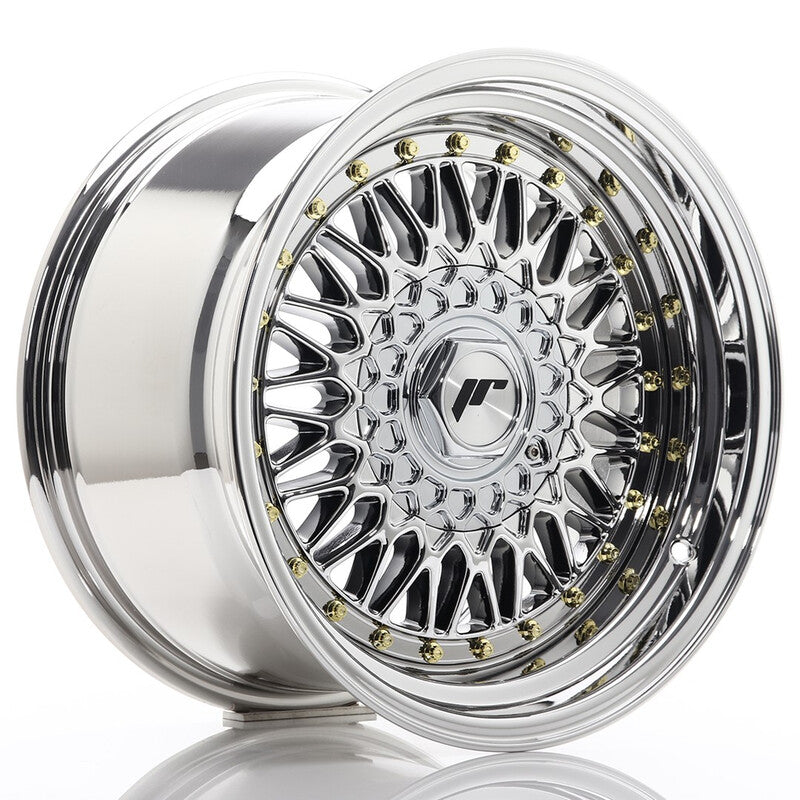 Cerchio Japan Racing JR-9 9x16 4x100/4x108 ET20 - Cromo / titanio