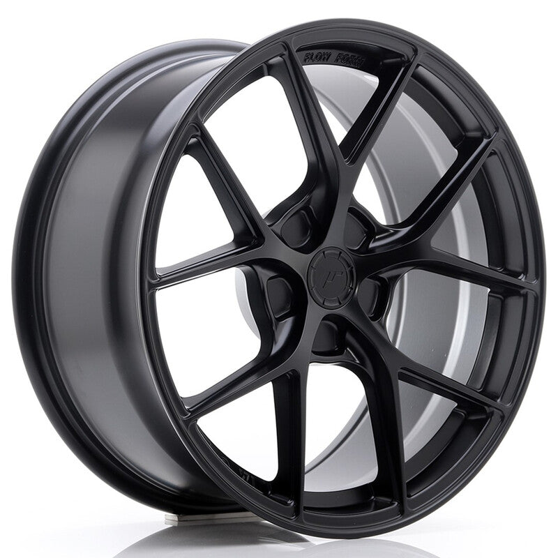 Carica immagine in Galleria Viewer, Cerchio Japan Racing SL-01 Super Light 8x18 foratura su misura 5 fori ET20-40 - Nero opaco
